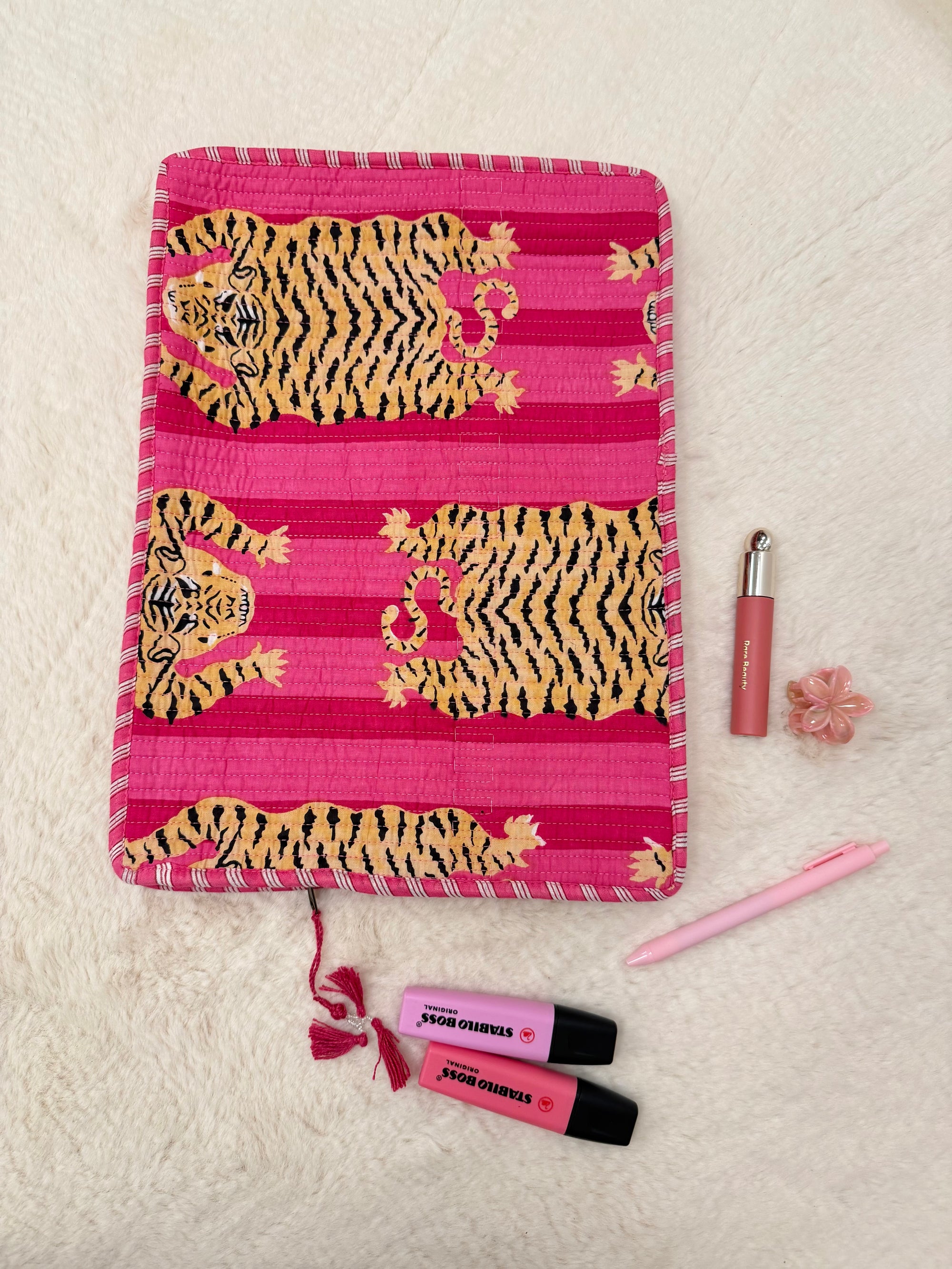 POCHETTE ORDINATEUR 15" LÉOPARD ROSE