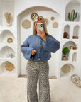 GILET CLAYLINE BLEU JEAN