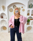 GILET OPALE ROSE
