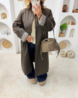 TRENCH LONG APPOLINE CHOCOLAT
