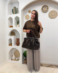 PANTALON FLUIDE ALMA TAUPE
