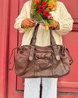 SAC LIORAH CHOCOLAT XL CUIR NOBLE