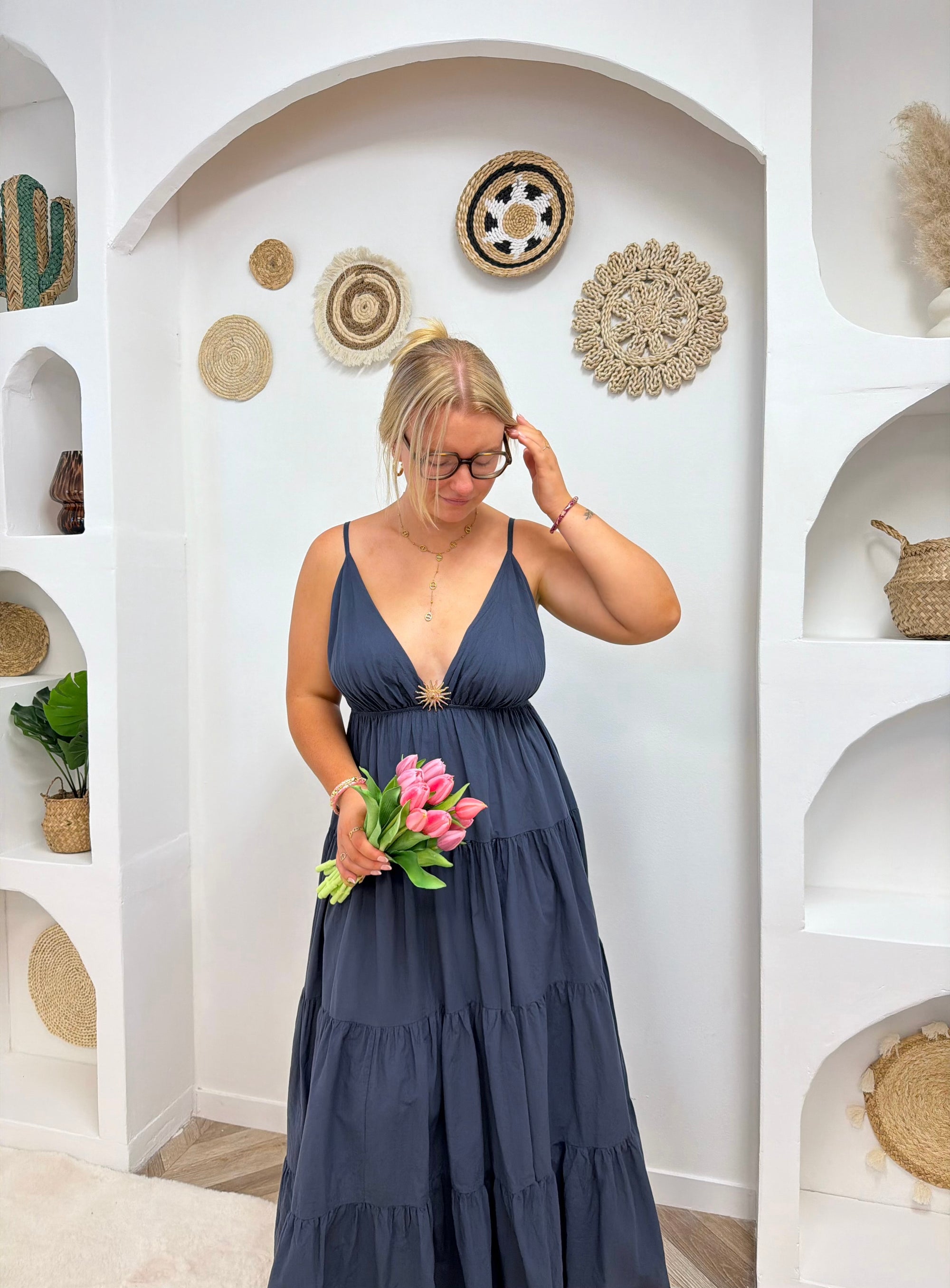 ROBE SOLEIL BLEU MARINE