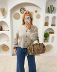 GILET CAMILLE TAUPE