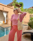 PANTALON LOU-ANN CORAIL