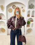 VESTE SOLINE BORDEAUX