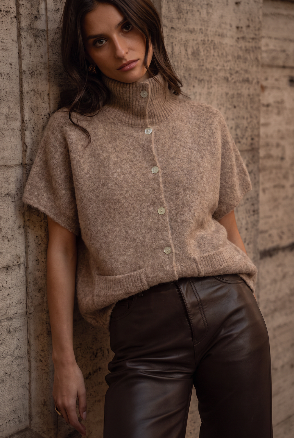 GILET LIVIA CAMEL