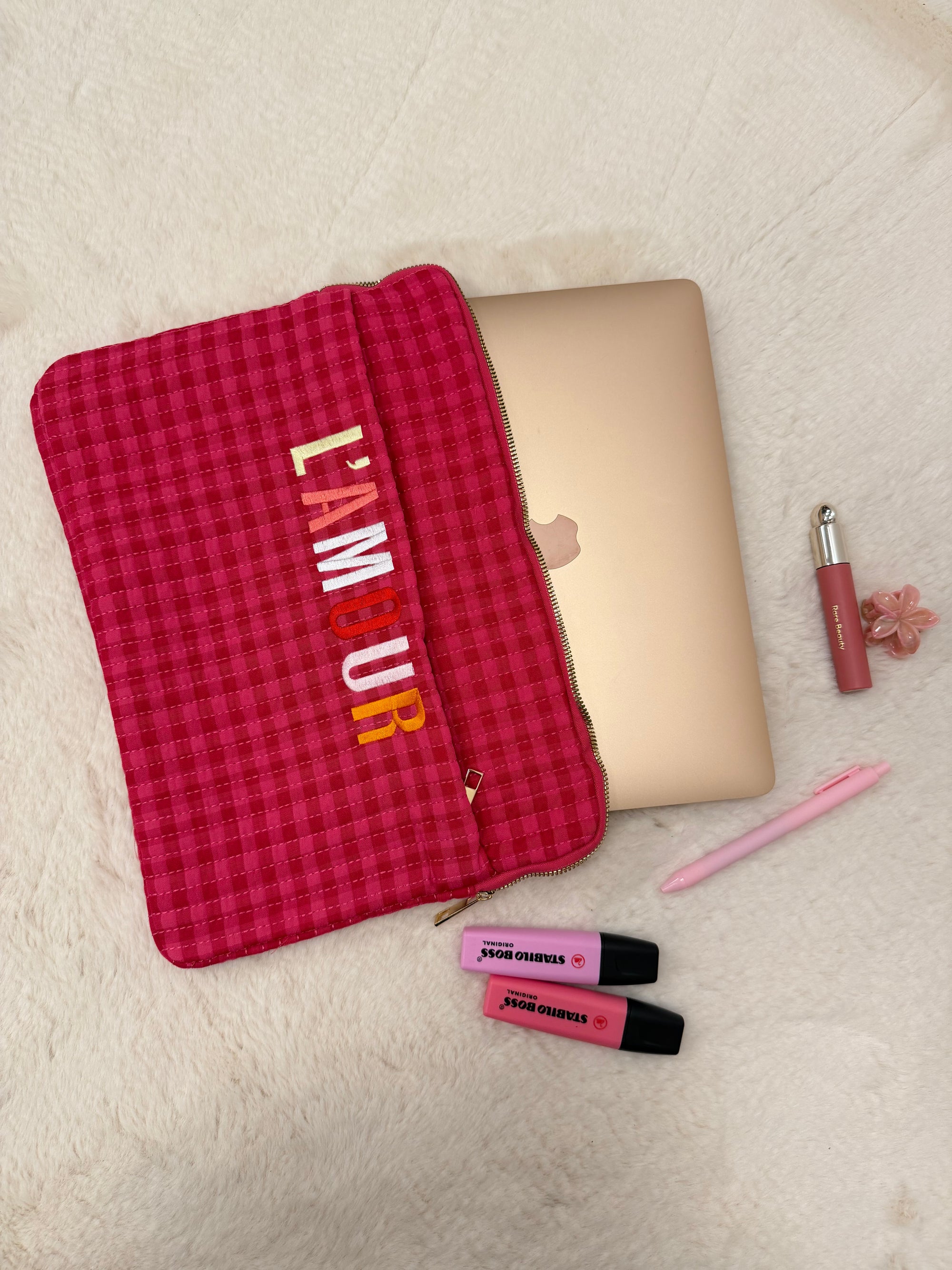 POCHETTE ORDINATEUR L’AMOUR VICHY 13"
