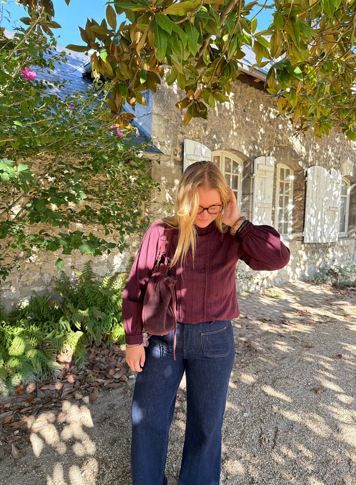 BLOUSE GASPARD BORDEAUX
