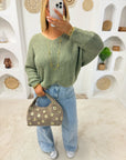 PULL VICTORIA KAKI CLAIR