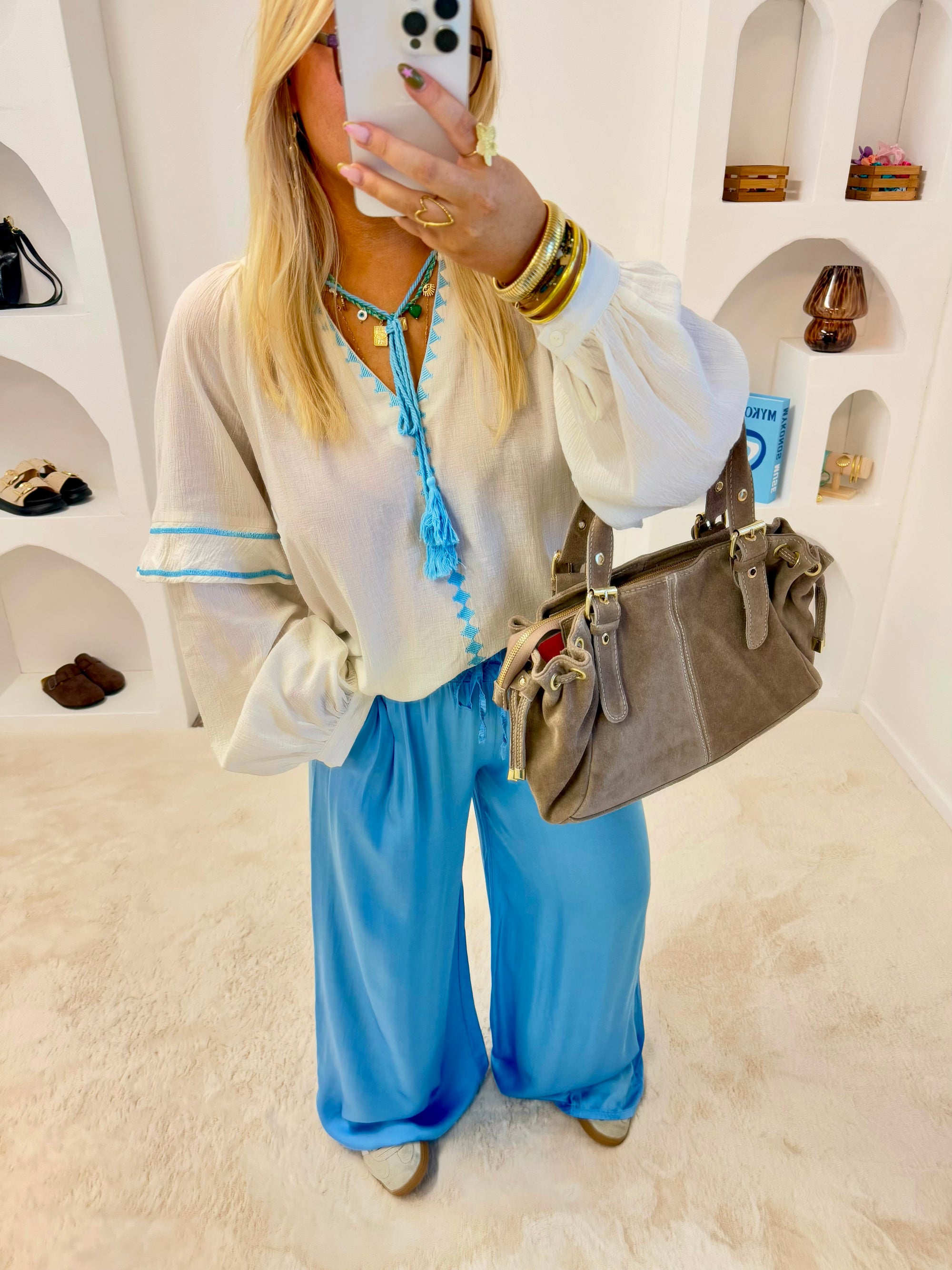 BLOUSE LILOU BLEU