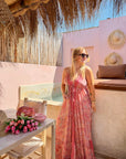 ROBE SELMA CORAIL & ROSE
