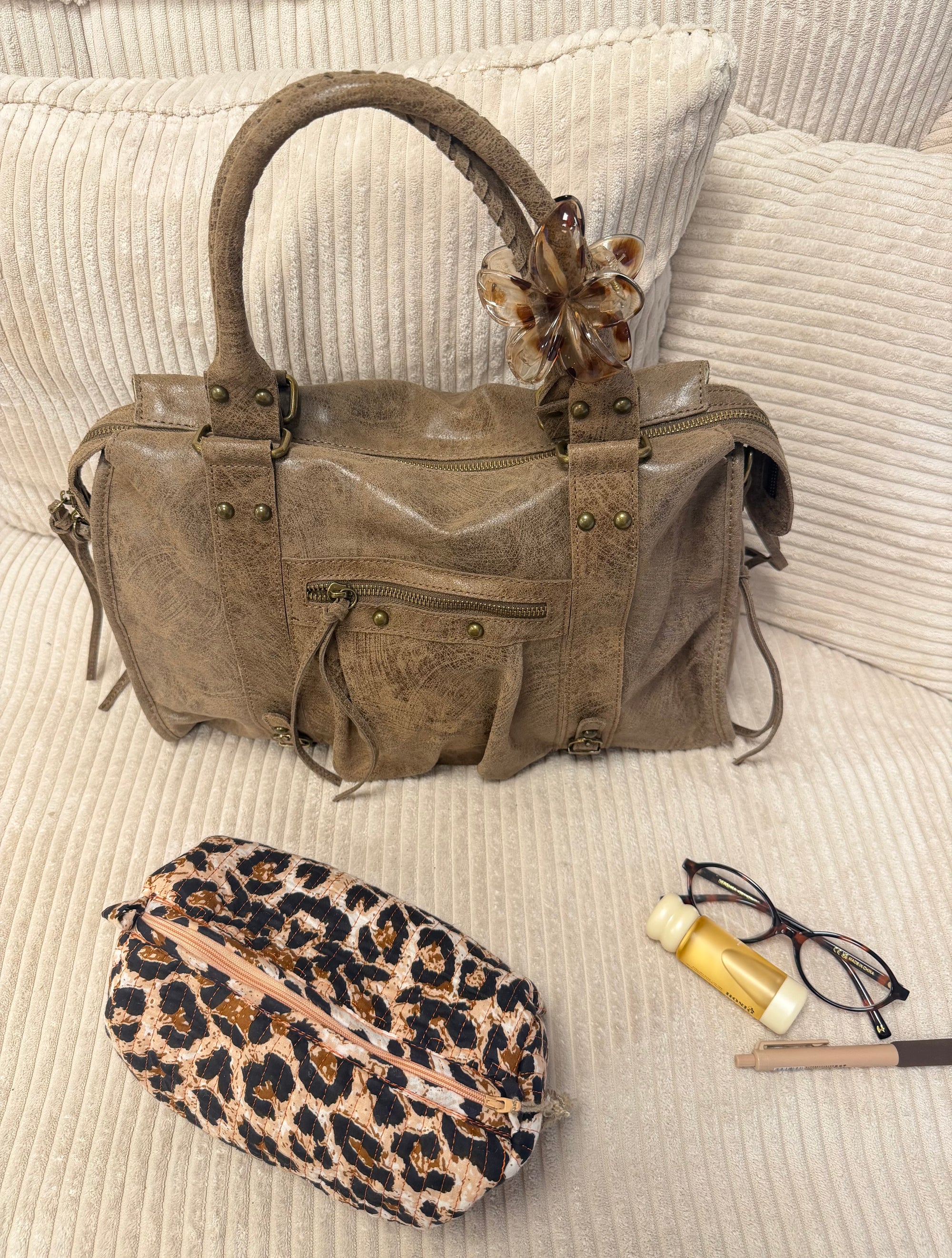 SAC ALIX XL TAUPE MAT