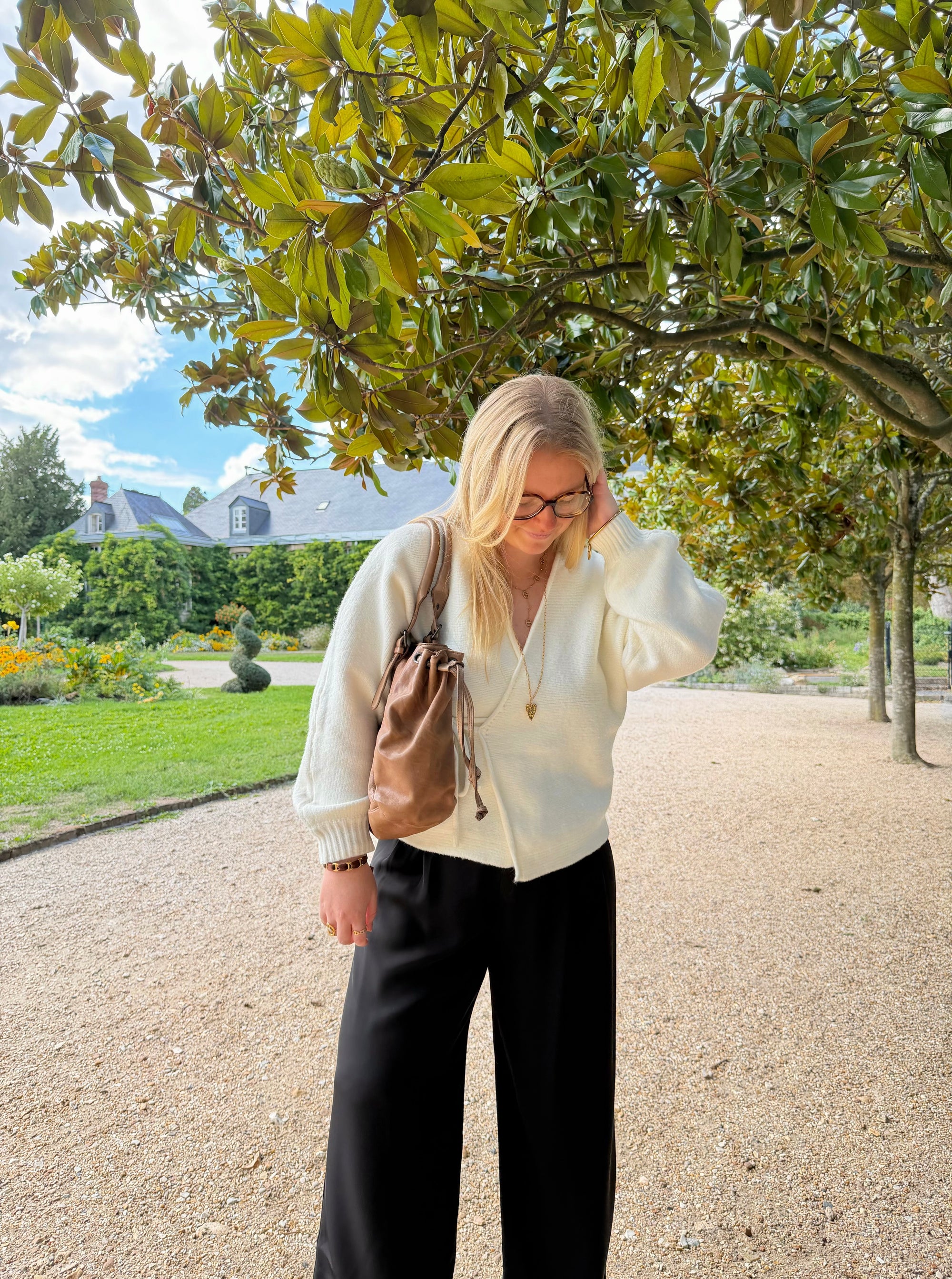 GILET AGATHE ÉCRU