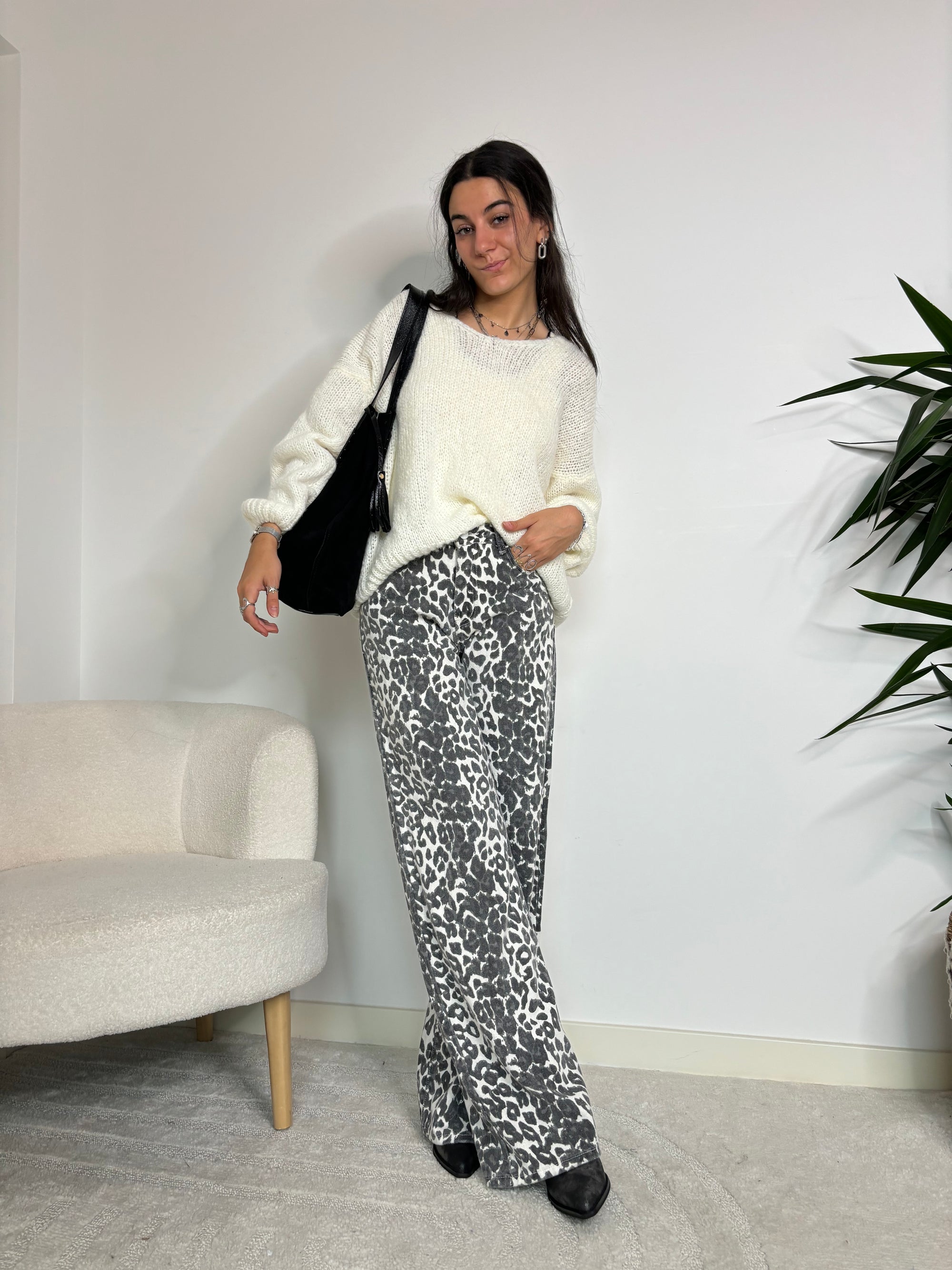 PANTALON LÉOPARD ISOBEL