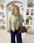 TRENCH APPOLINE BEIGE - COL HAUT