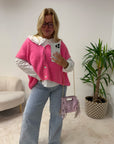 PULL NINON ROSE FLUO CLAIR