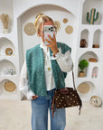 VESTE LÉONIE TURQUOISE