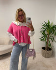 PULL NINON ROSE FLUO CLAIR