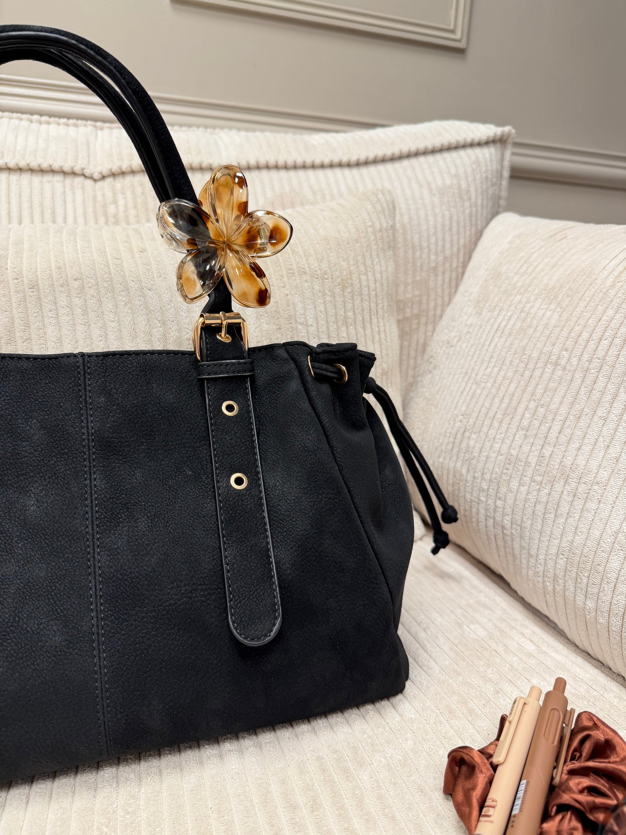 SAC CLÉO GRAINÉ NOIR