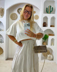 TEESHIRT MANCHES BOUFFANTES BLANC