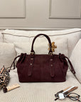SAC CLÉO GRAINÉ BORDEAUX