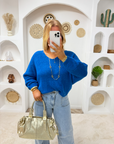 PULL VICTORIA BLEU ROI