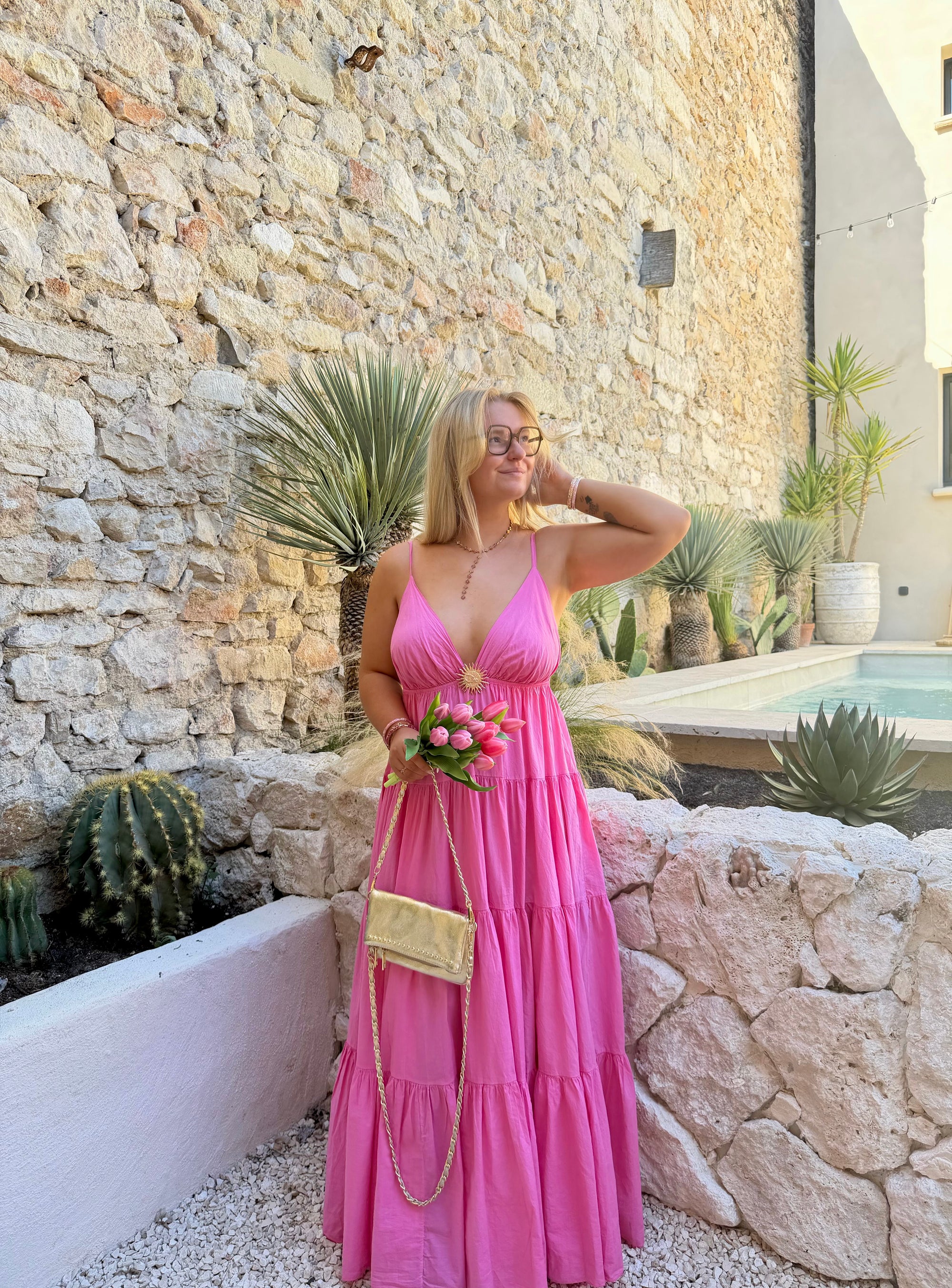 ROBE SOLEIL ROSE