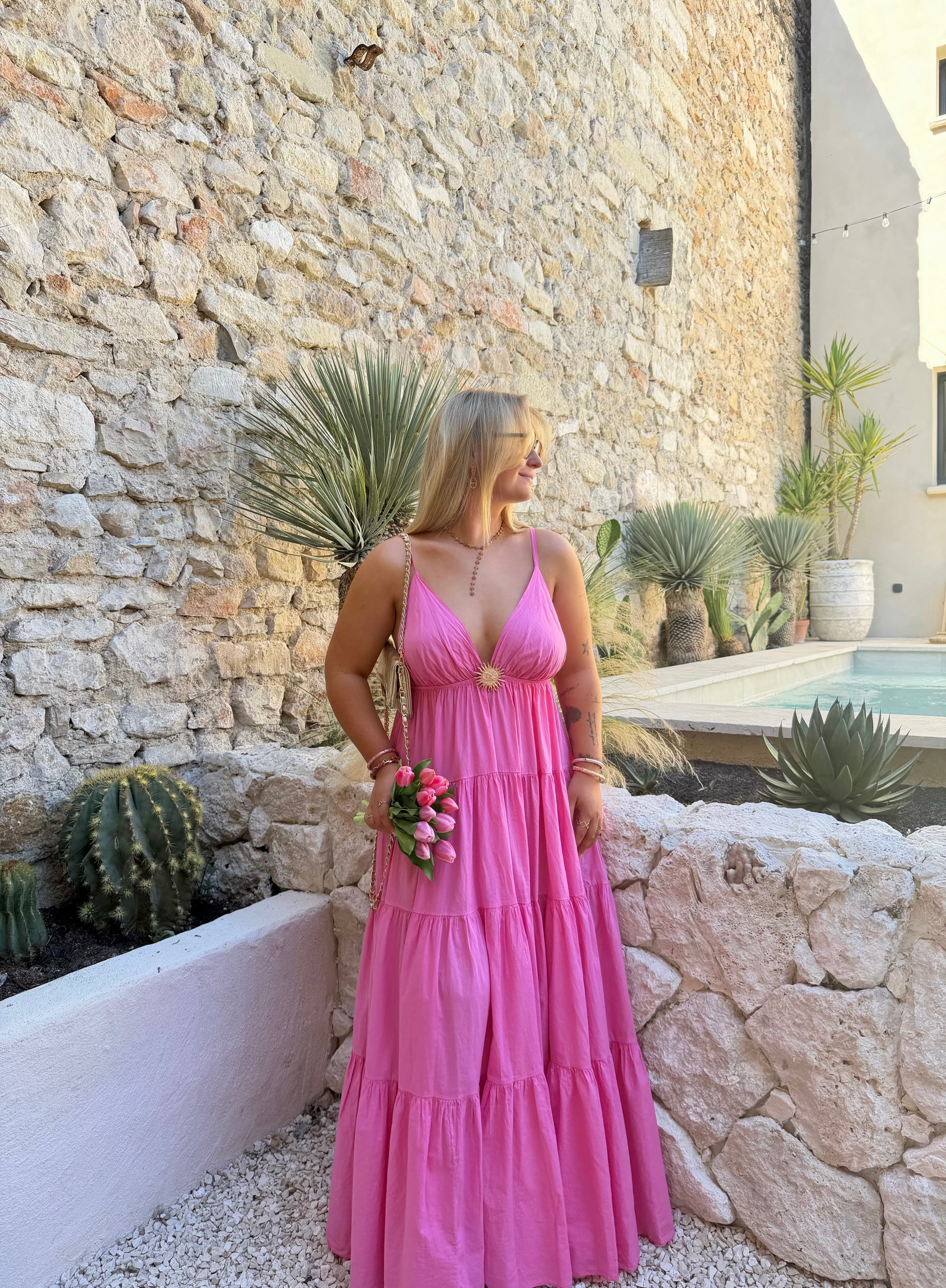 ROBE SOLEIL ROSE
