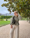 BLOUSE VICHY ELENA KAKI
