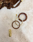 JONC ZOÉLIE TAILLE S X2 (BEIGE & MARRON)