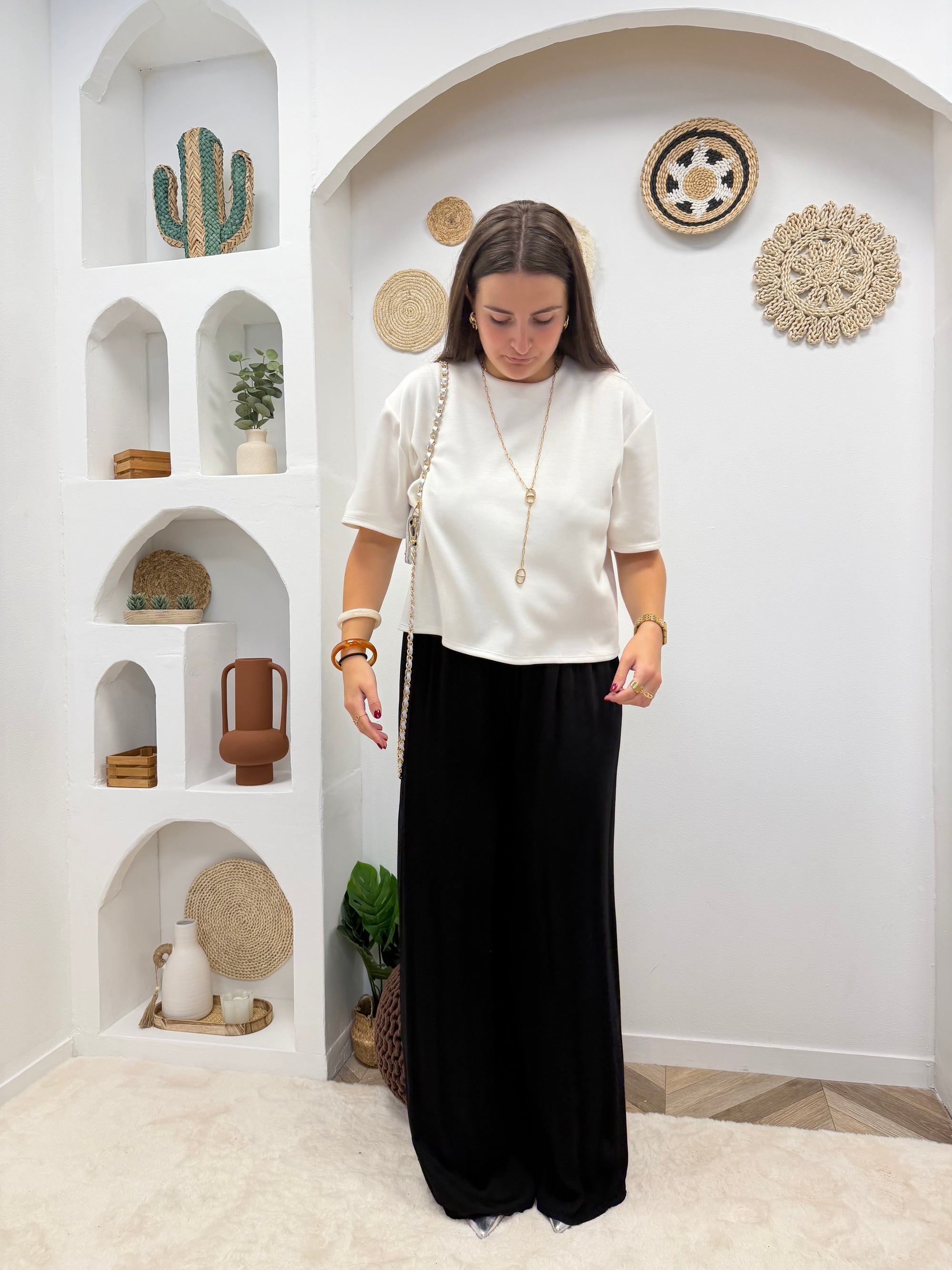 PANTALON FLUIDE ALMA NOIR
