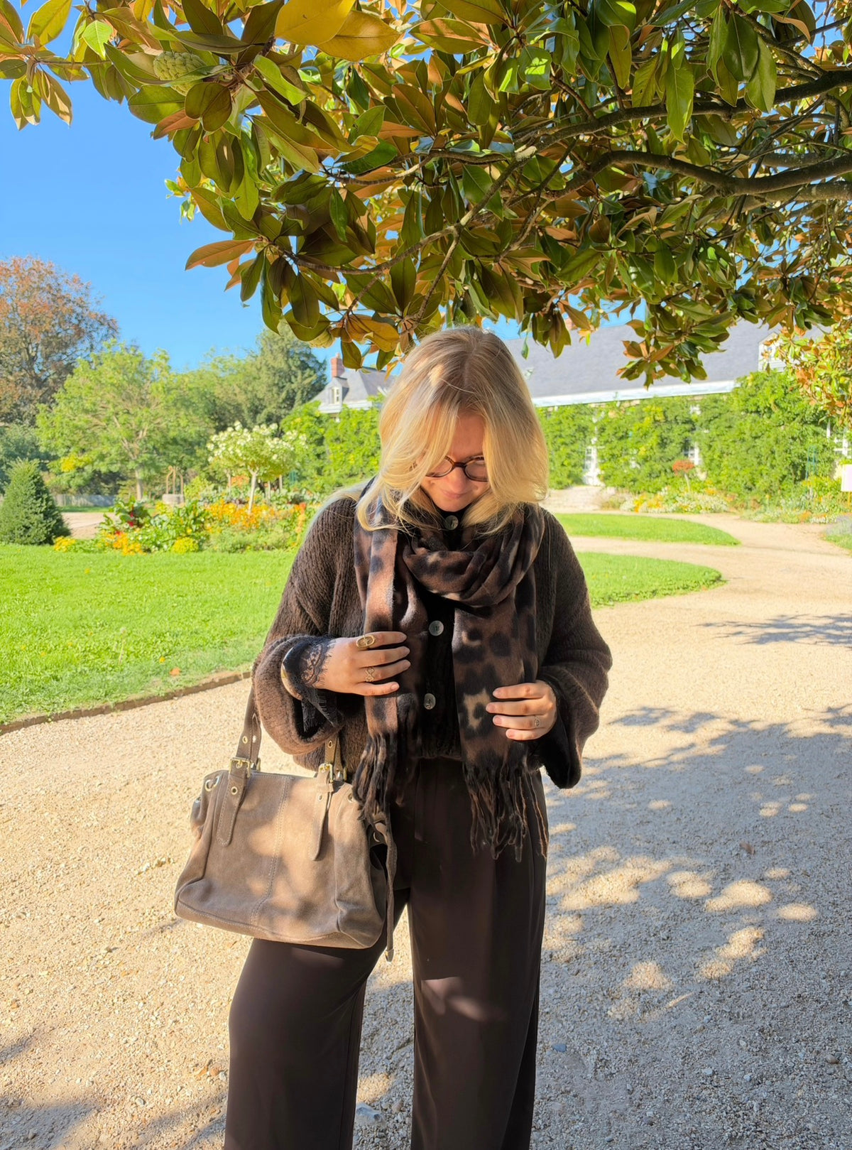 ÉCHARPE LINA CHOCOLAT