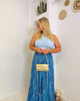 JUPE DOLCE BLEU PÉTANT