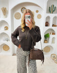 PULL MORGANE CHOCOLAT