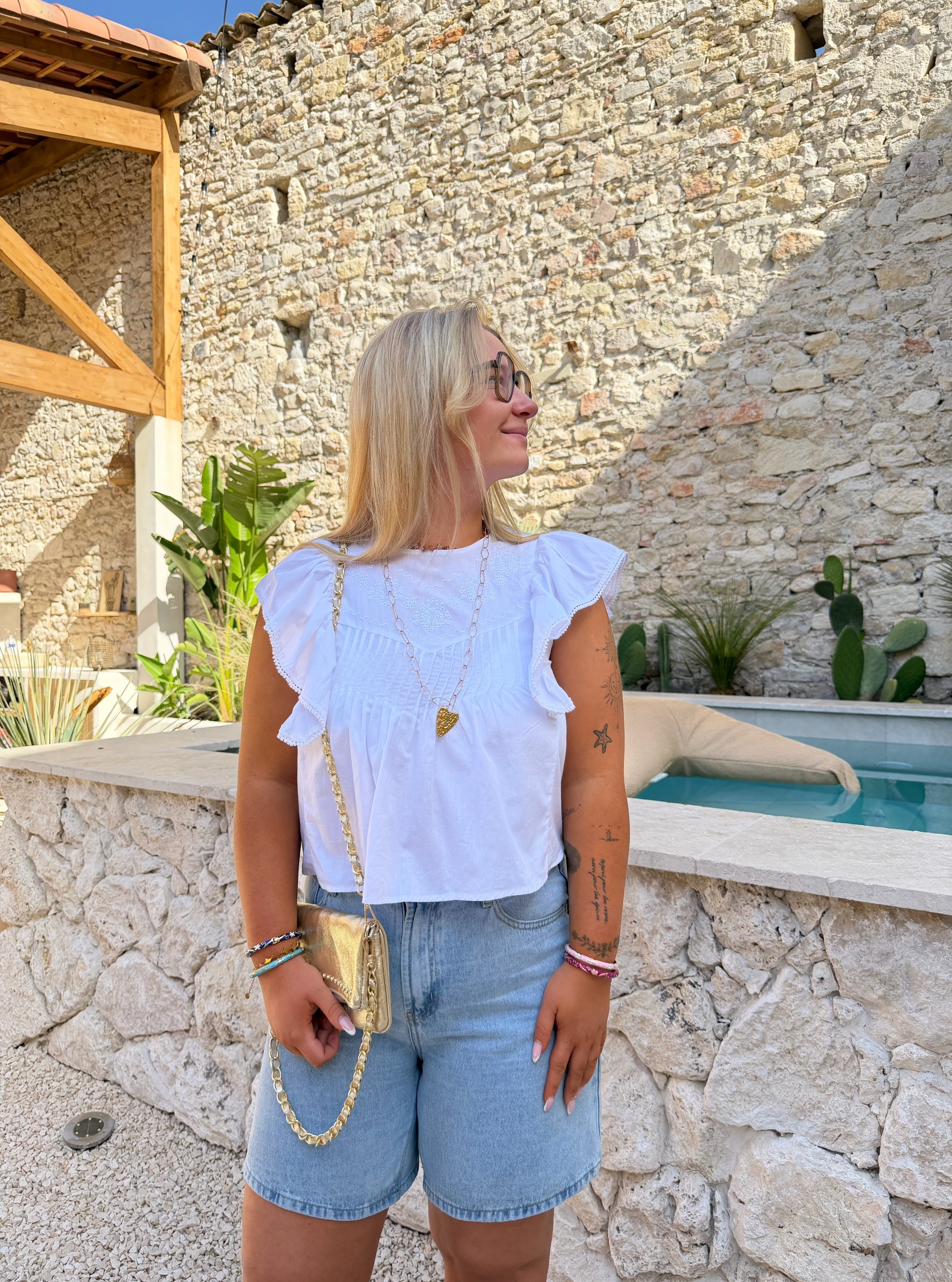 BLOUSE AMBRE BLANCHE