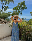 ROBE DOLCE BLEU FONCÉ