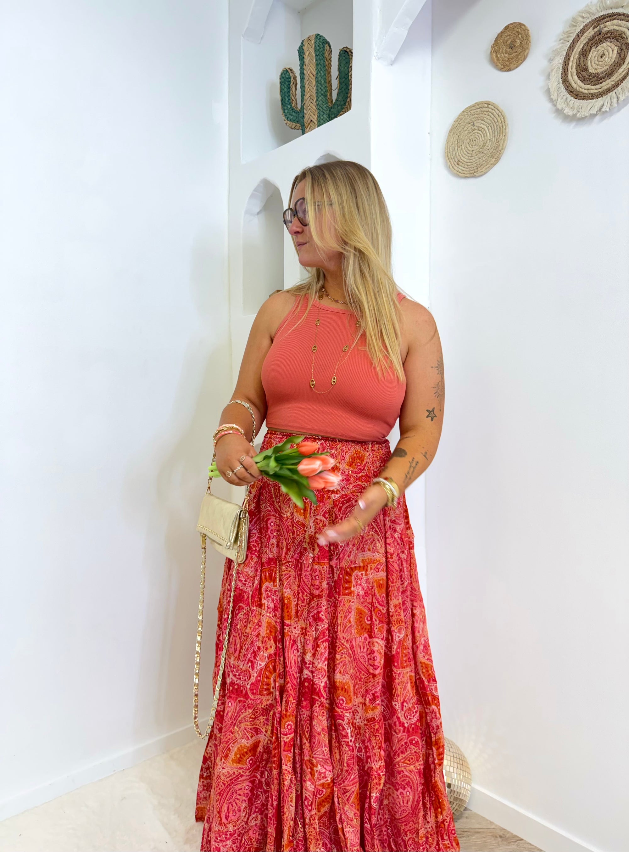 DÉBARDEUR ALISON TERRACOTTA