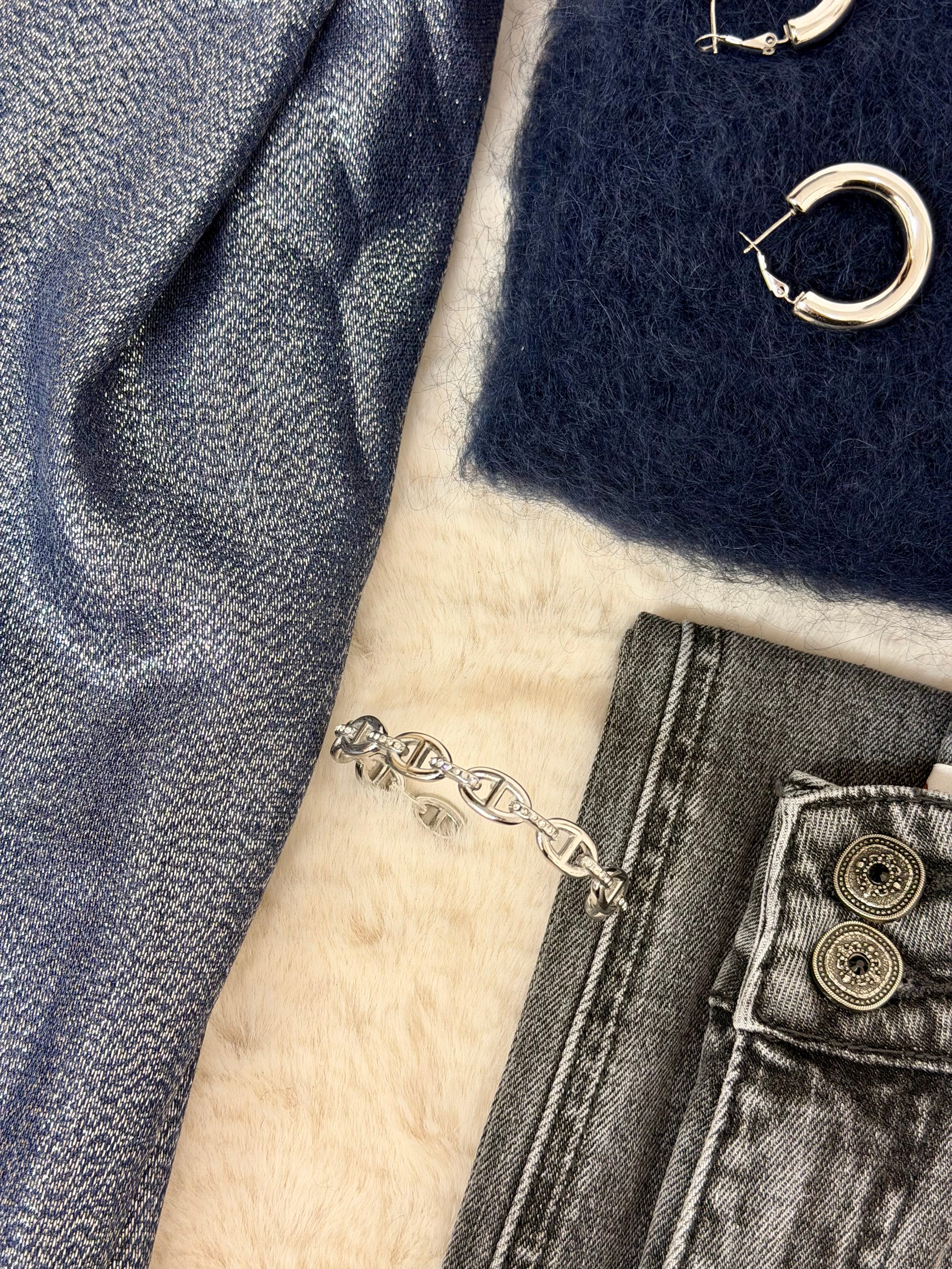 JONC ARWEEN STRASS ARGENTÉ