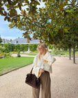 GILET GARANCE ÉCRU