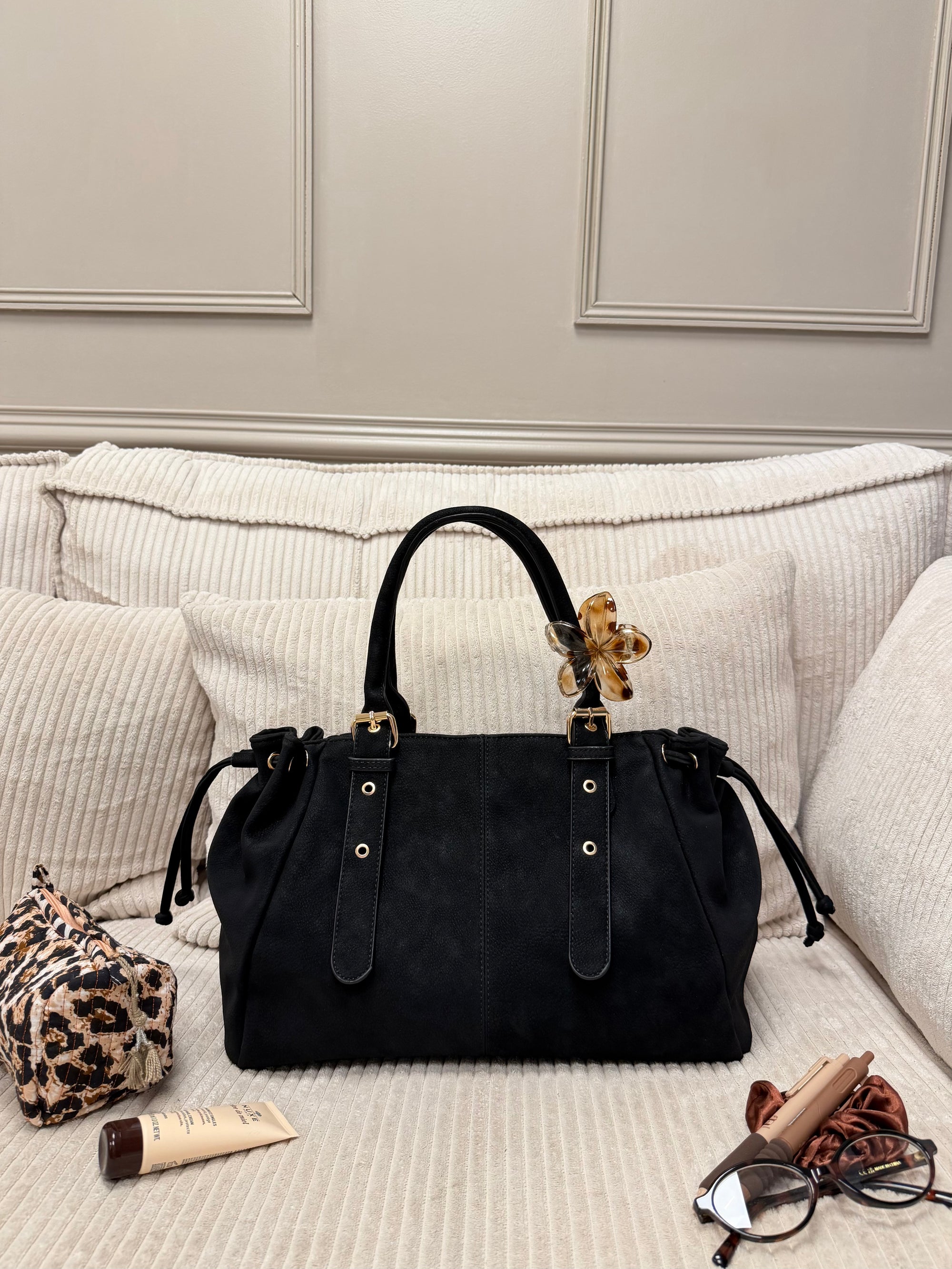 SAC CLÉO GRAINÉ NOIR