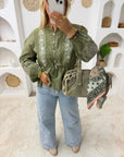 BLOUSE LINE KAKI