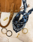 FOULARD MAÉNA BLEU MARINE