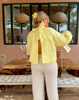 BLOUSE NŒUD ASTRID JAUNE