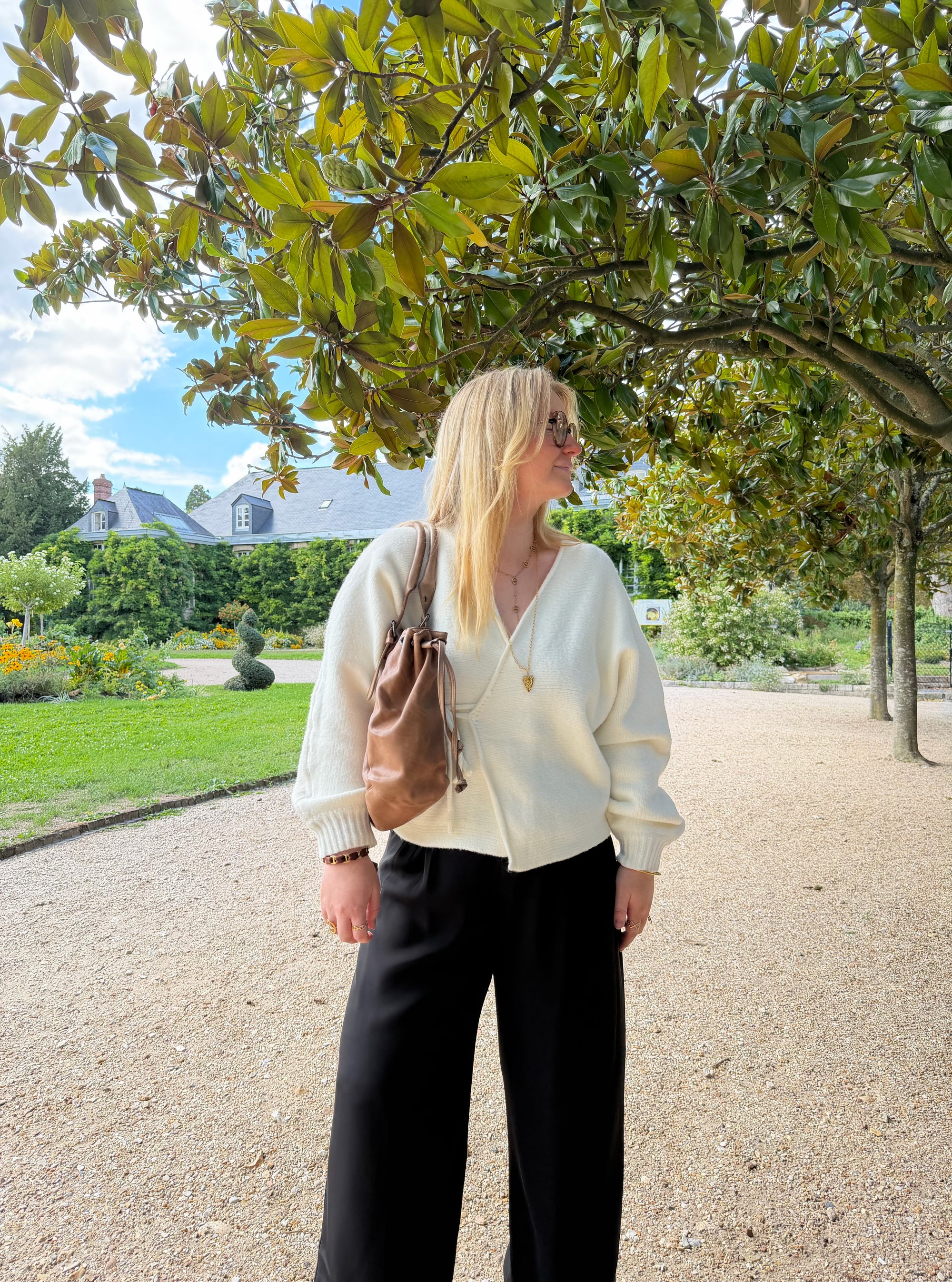 GILET AGATHE ÉCRU