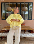 BLOUSE NŒUD ASTRID JAUNE