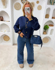 GILET CAMILLE BLEU MARINE