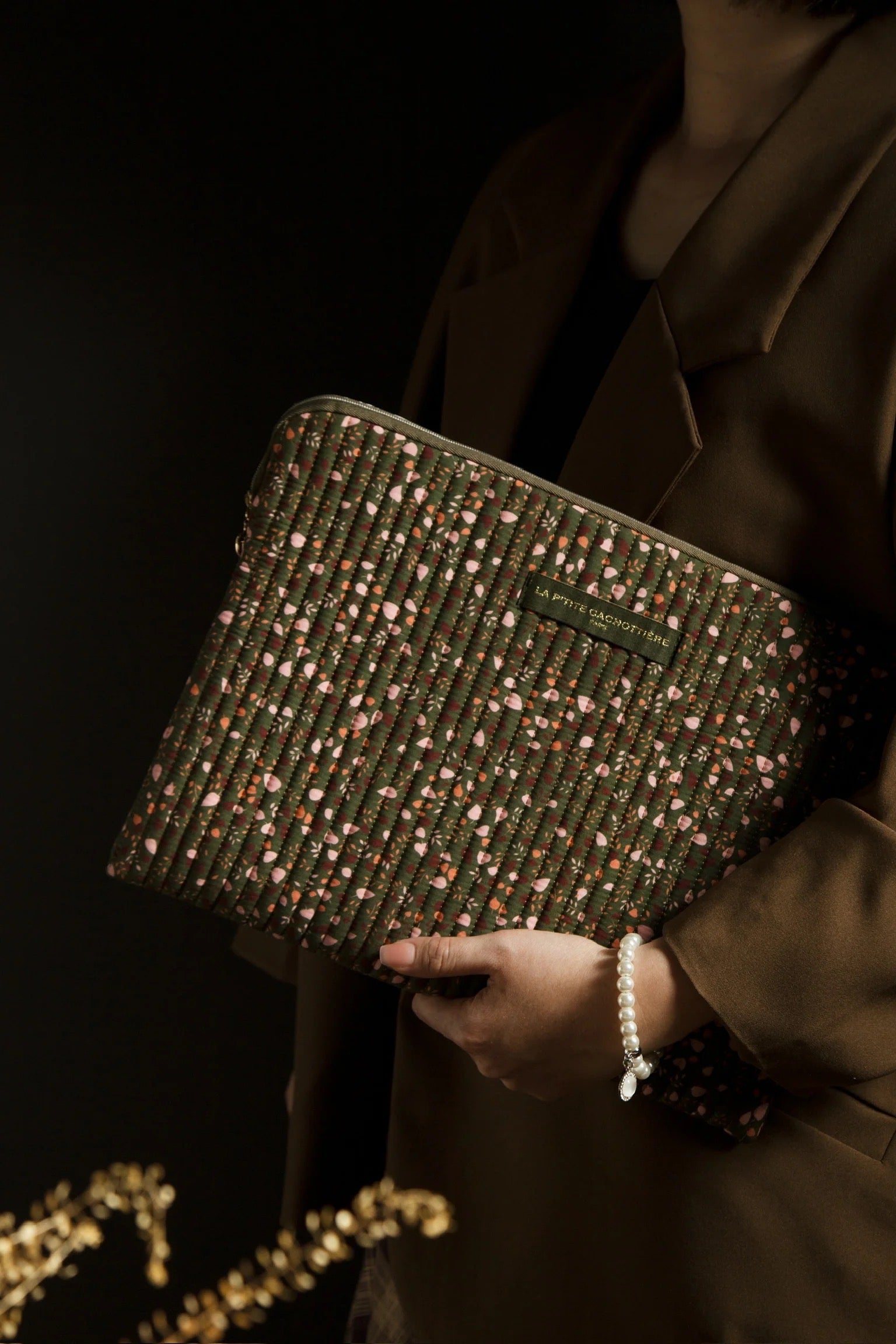 POCHETTE ORDINATEUR 13/14" KAKI
