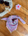 FOULARD NOUR ROSE & BLEU