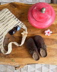 MULES CUIR CHOCOLAT